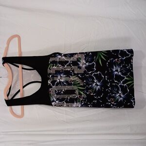 Hyba Blue Flowers Sports Tank S